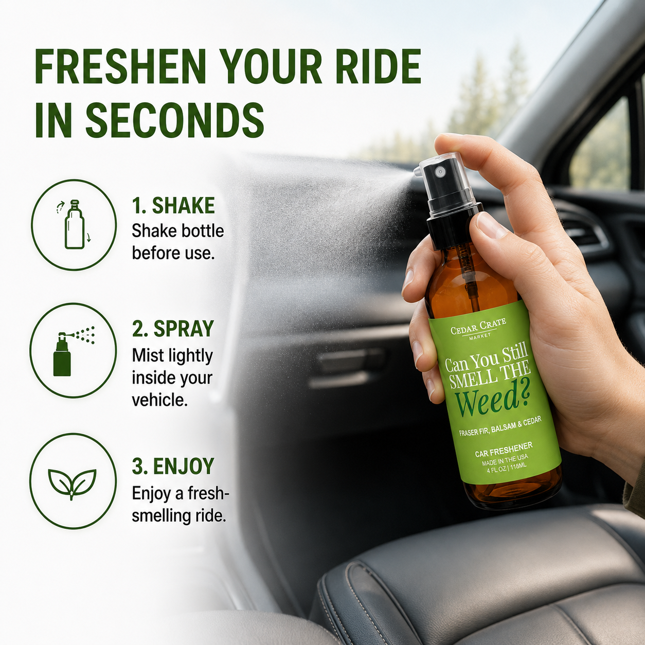 Car Freshies - Can You Still Smell The Weed Balsam + Cedar