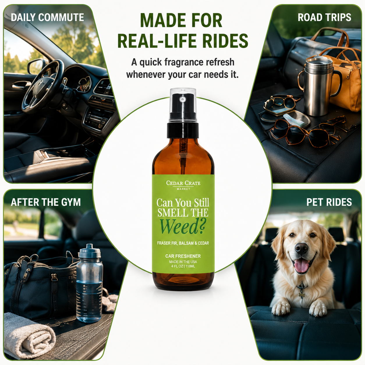 Car Freshies - Can You Still Smell The Weed Balsam + Cedar