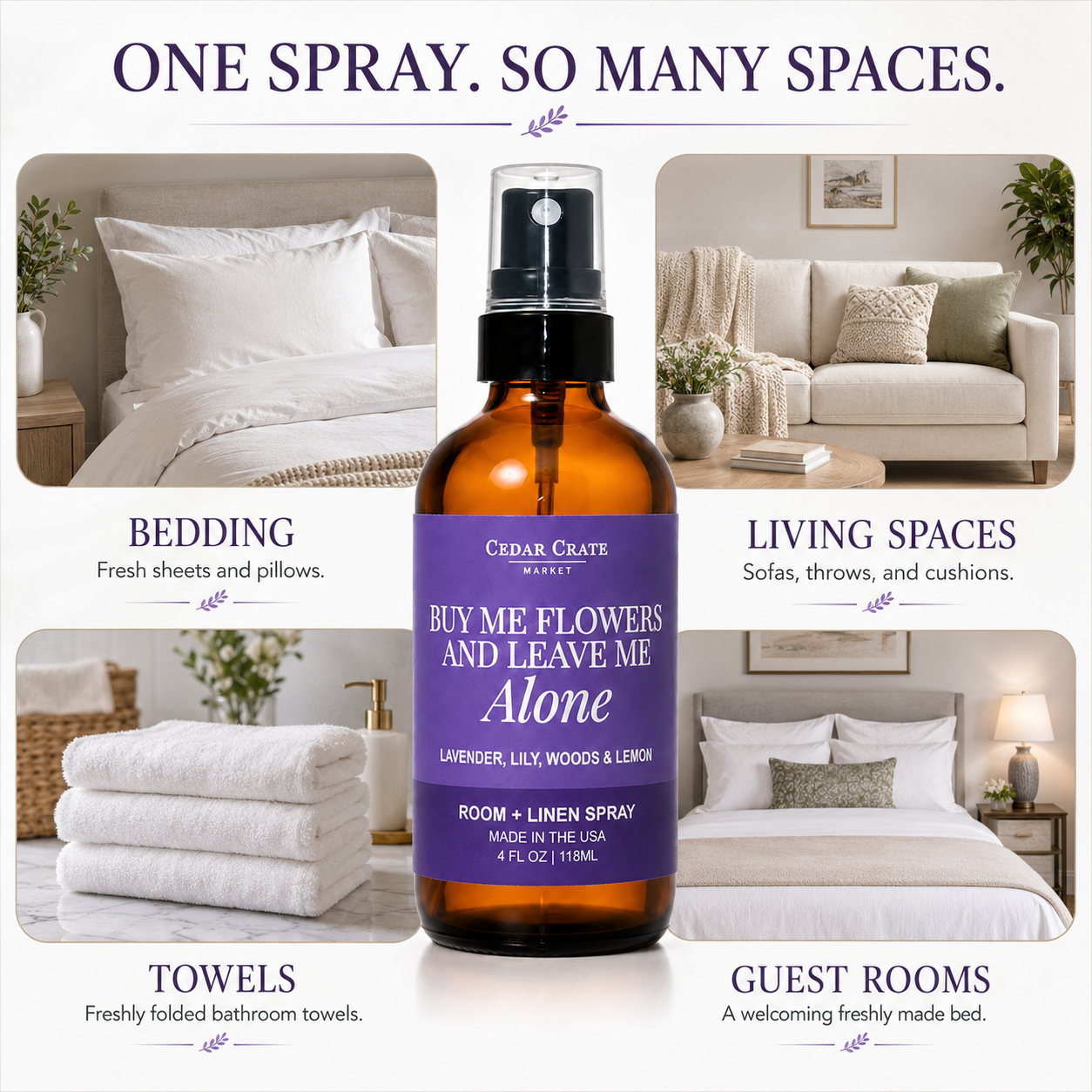 Funny Room Spray - Buy Me Flowers And Leave Me Alone Mist