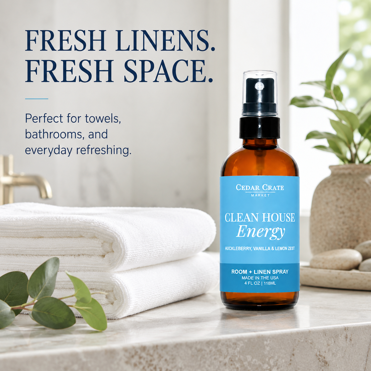 Funny Room Spray - Clean House Energy Wild Huckleberry 4 oz