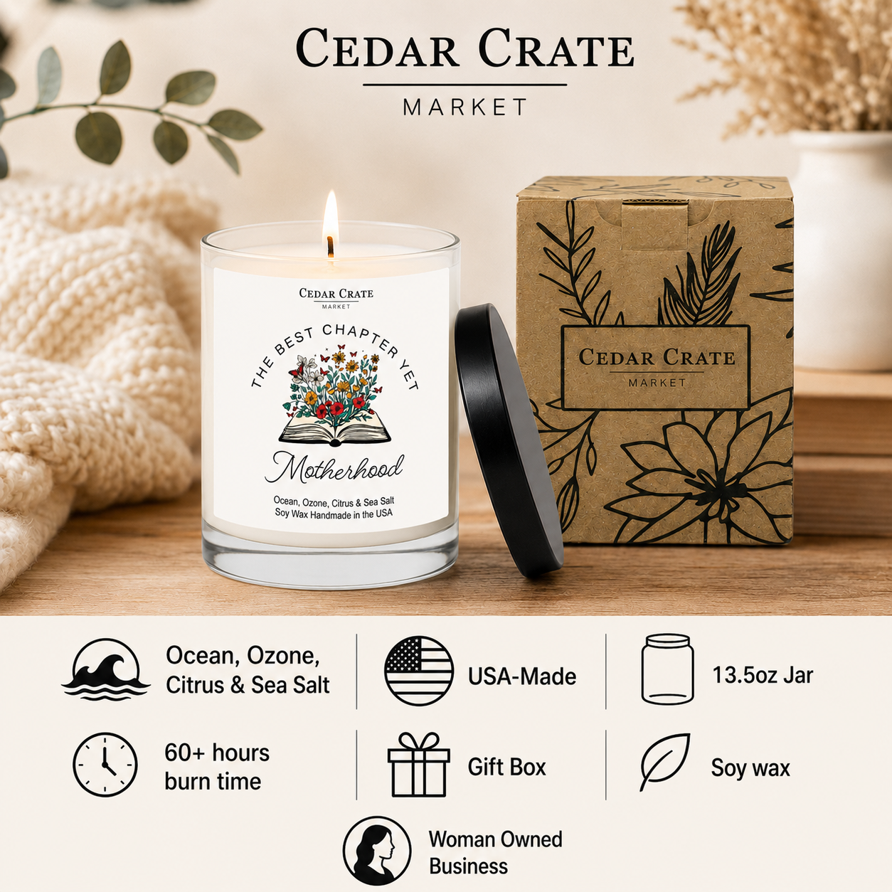 Mom To Be Candle - The Best Chapter Yet