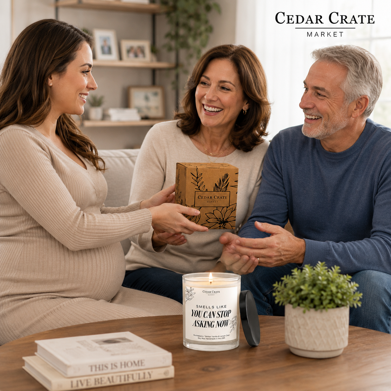 Pregnancy Candle - You Can Stop Asking Now