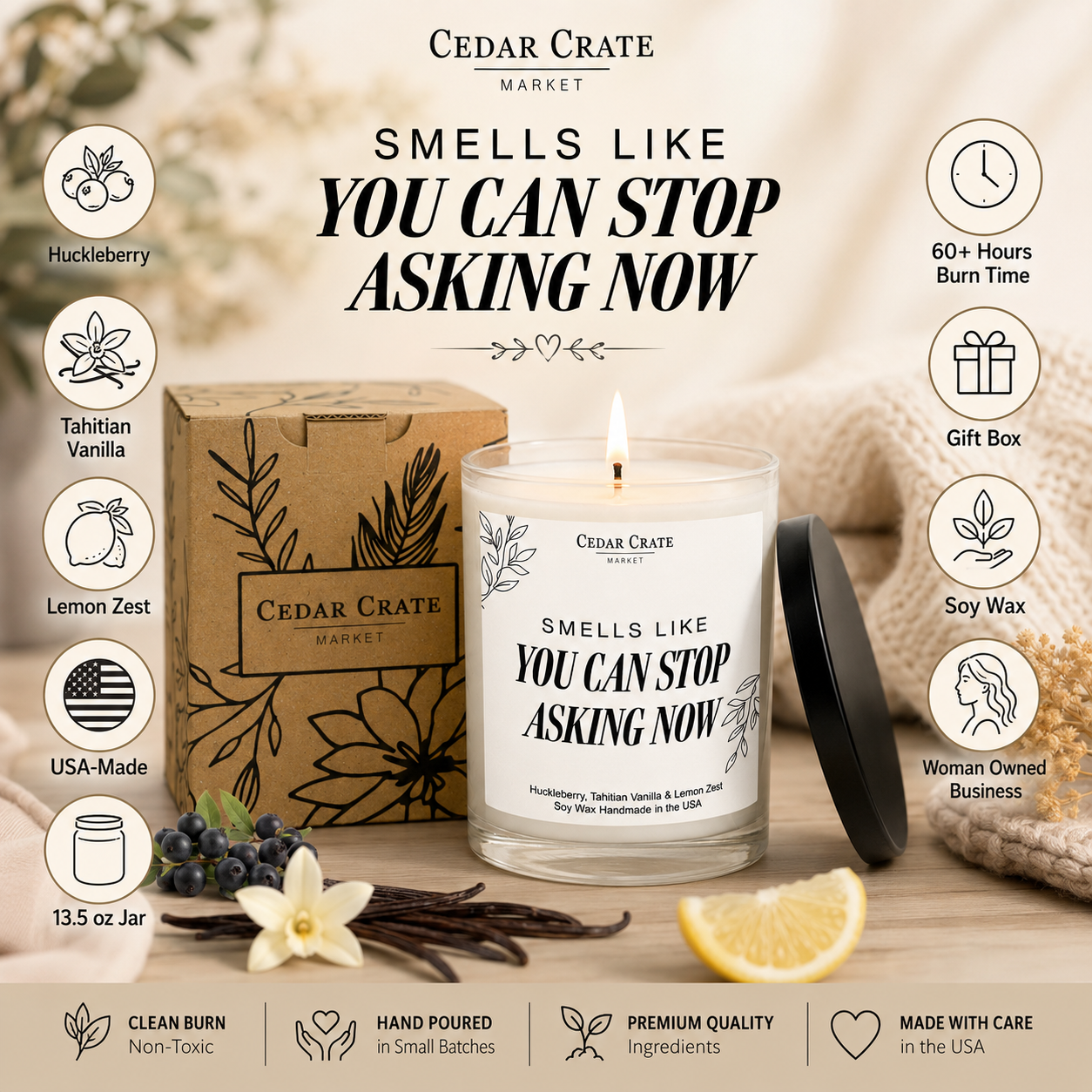 Pregnancy Candle - You Can Stop Asking Now
