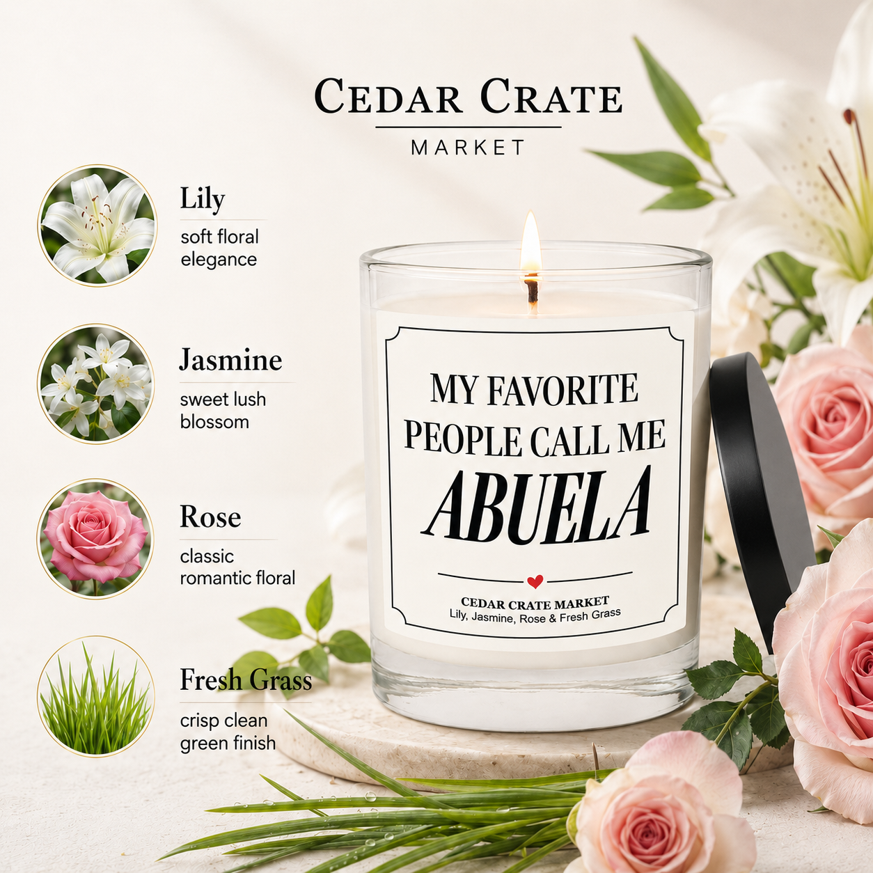 Abuela Candle - My Favorite People Call Me Abuela