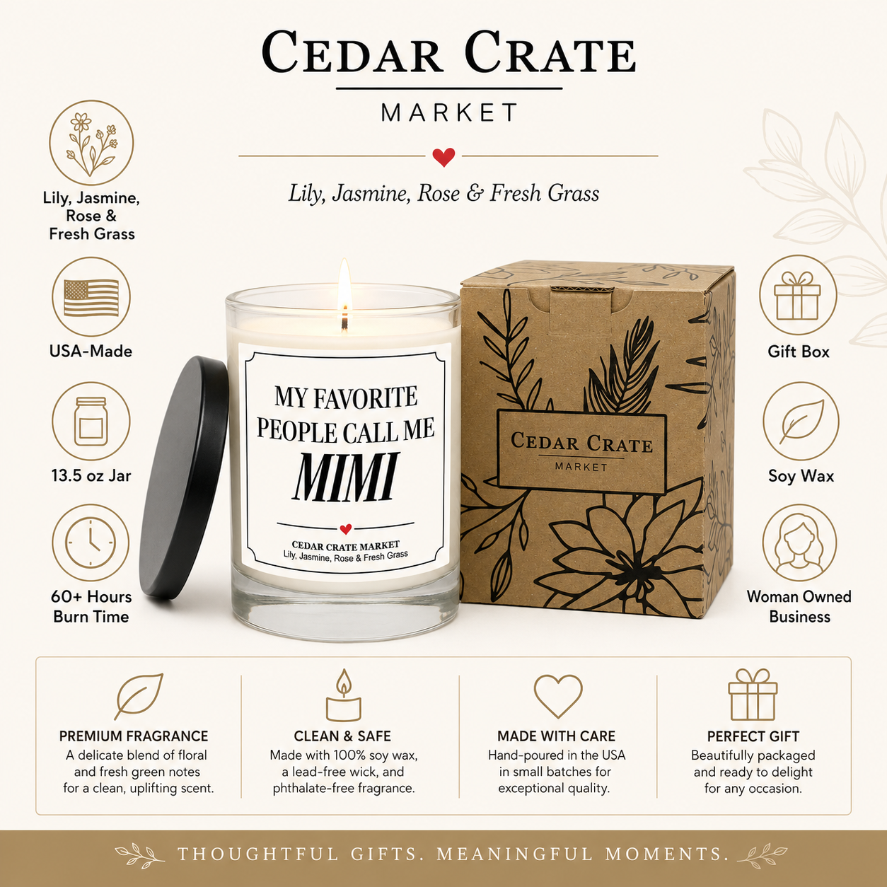 Mimi Candle - My Favorite People Call Me Mimi