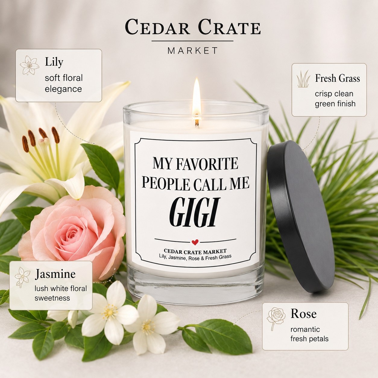 Gigi Candle - My Favorite People Call Me Gigi