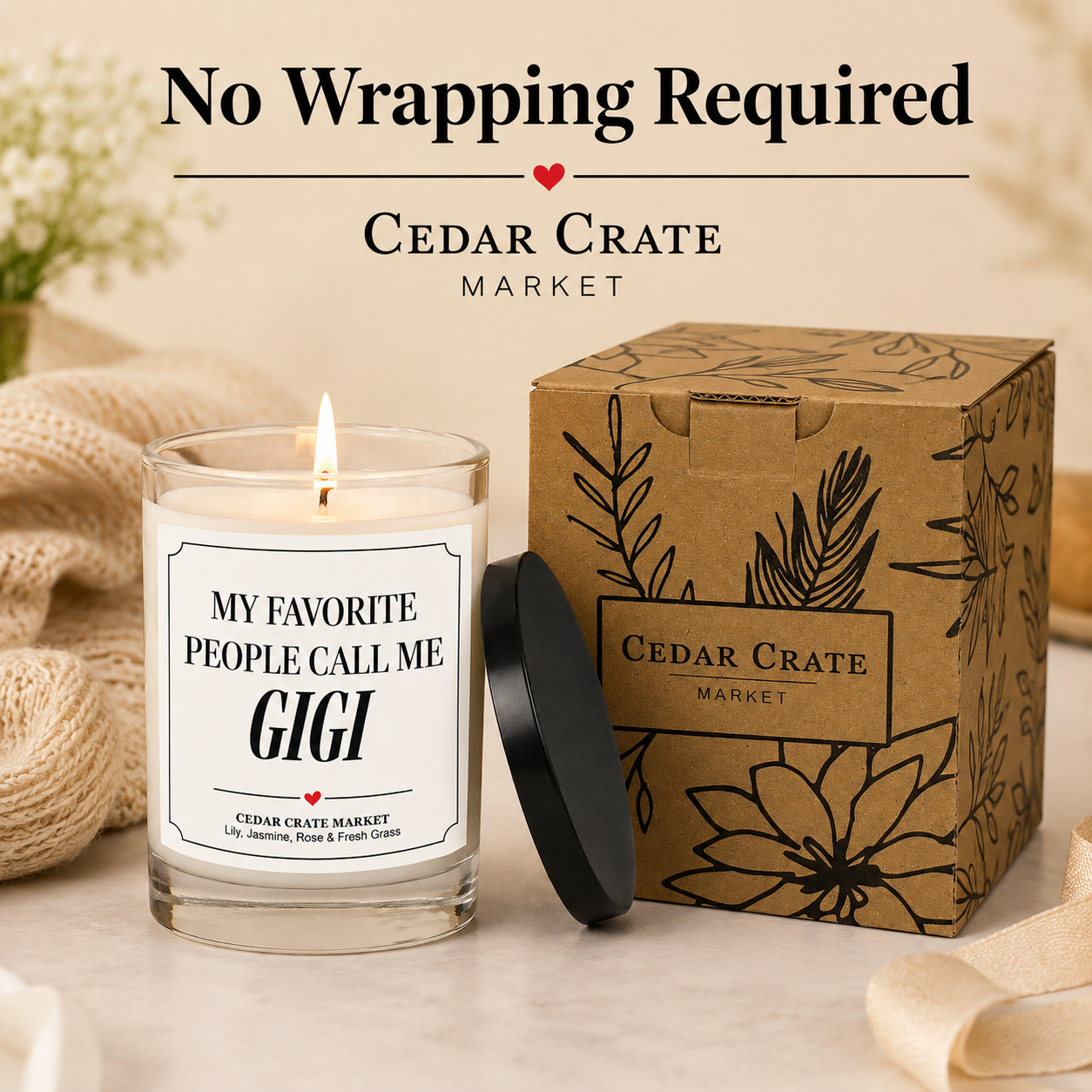 Gigi Candle - My Favorite People Call Me Gigi