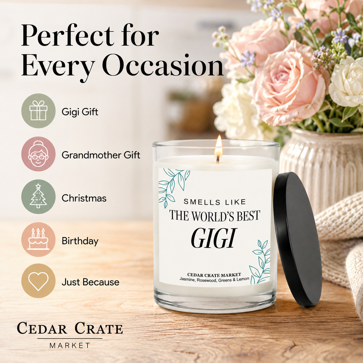 Gigi Candle - Smells Like World's Best Gigi