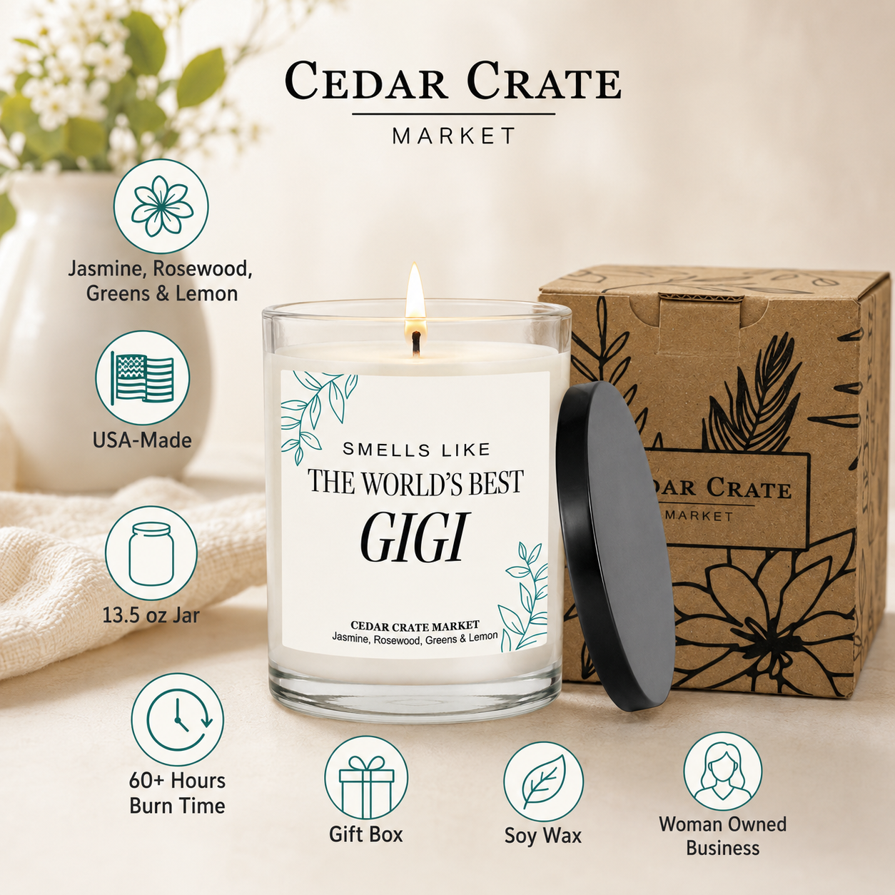Gigi Candle - Smells Like World's Best Gigi