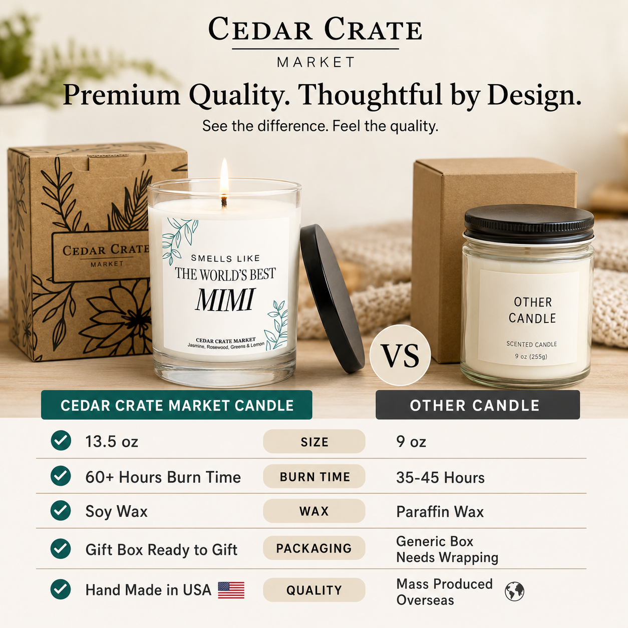 Mimi Candle - Smells Like World's Best Mimi