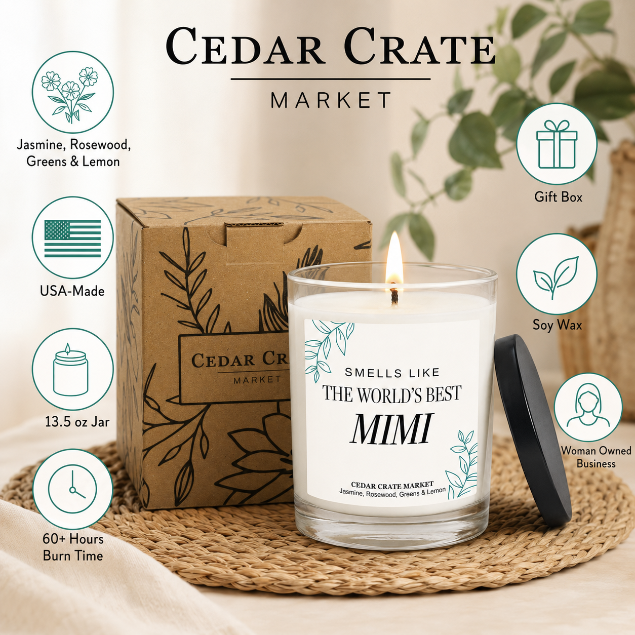 Mimi Candle - Smells Like World's Best Mimi