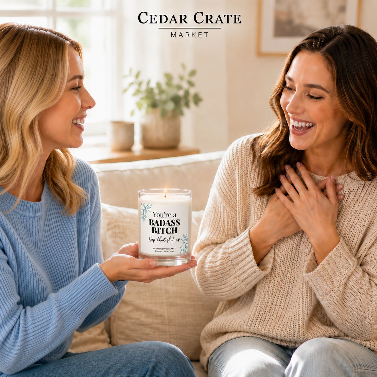 Best Friend Candle - You're a Badass Bitch