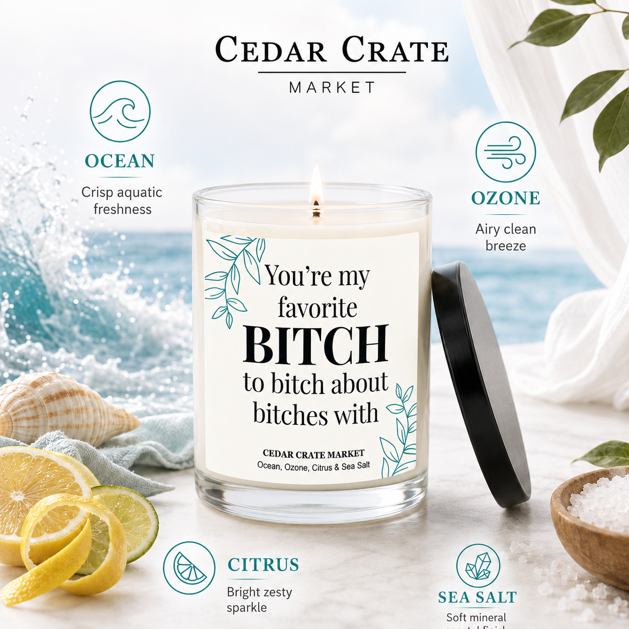 Best Friend Candle - You're My Favorite Bitch