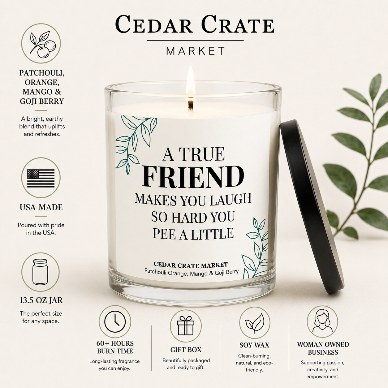 Best Friend Candle - Laugh So Hard You Pee A Little