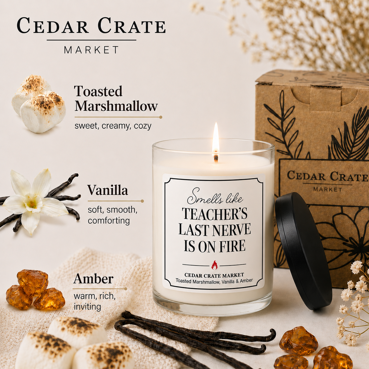 Teacher Candle - Teacher's Last Nerve Is on Fire