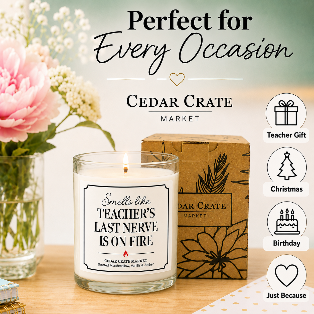 Teacher Candle - Teacher's Last Nerve Is on Fire