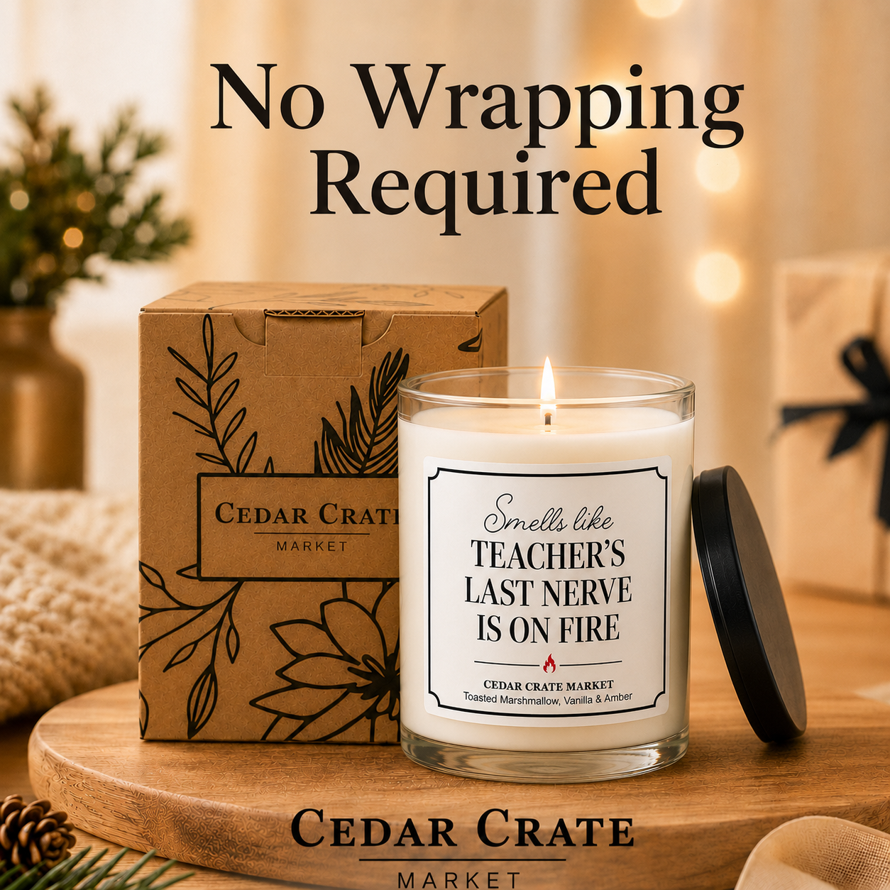Teacher Candle - Teacher's Last Nerve Is on Fire