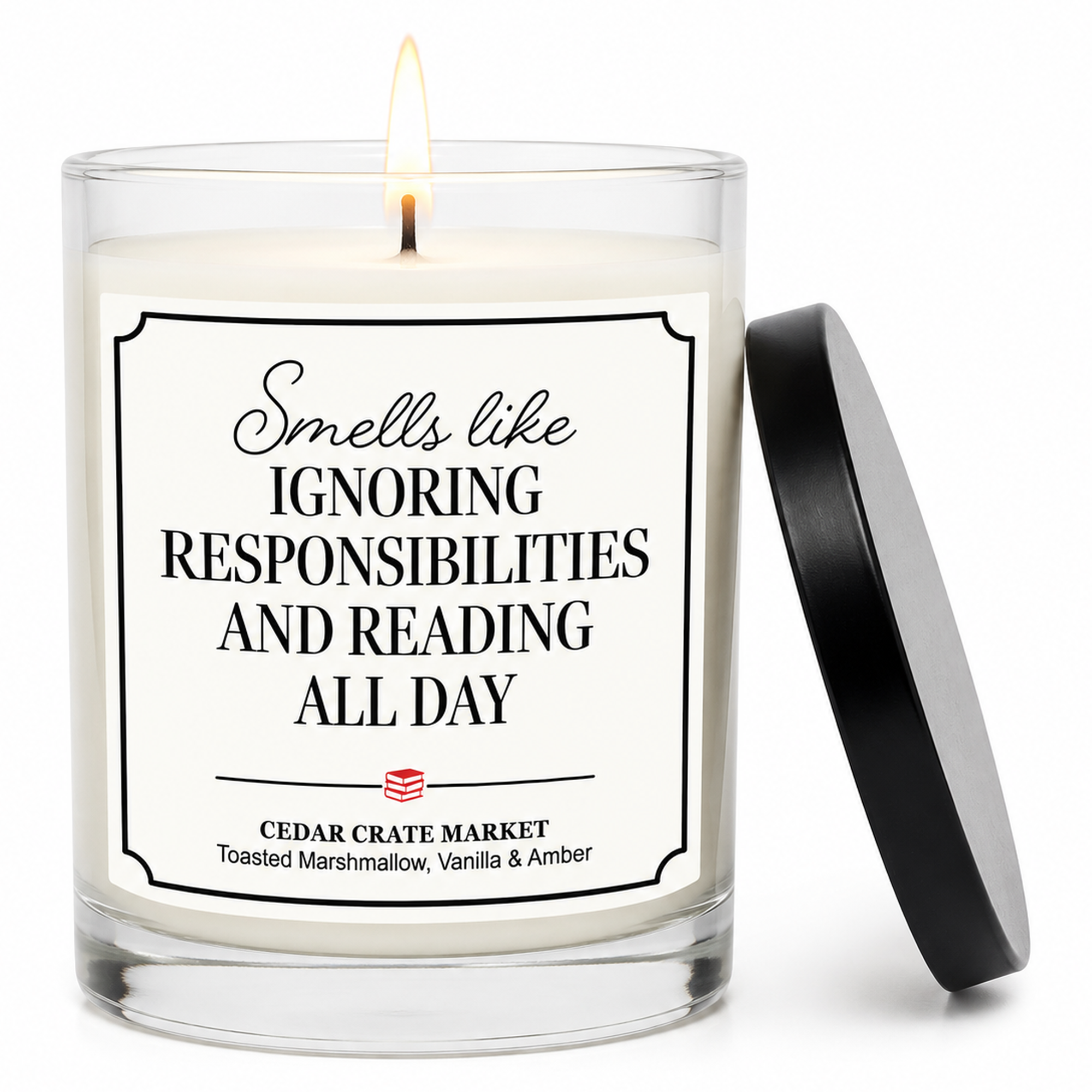 Book Lover Candle - Ignoring Responsibilities