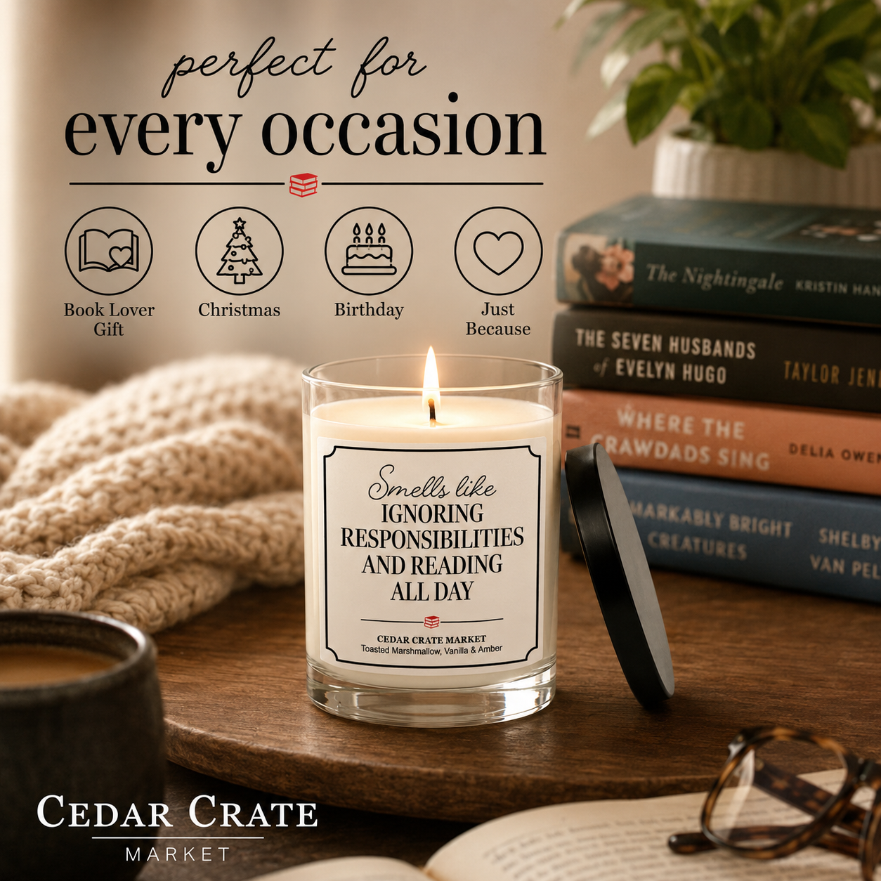 Book Lover Candle - Ignoring Responsibilities