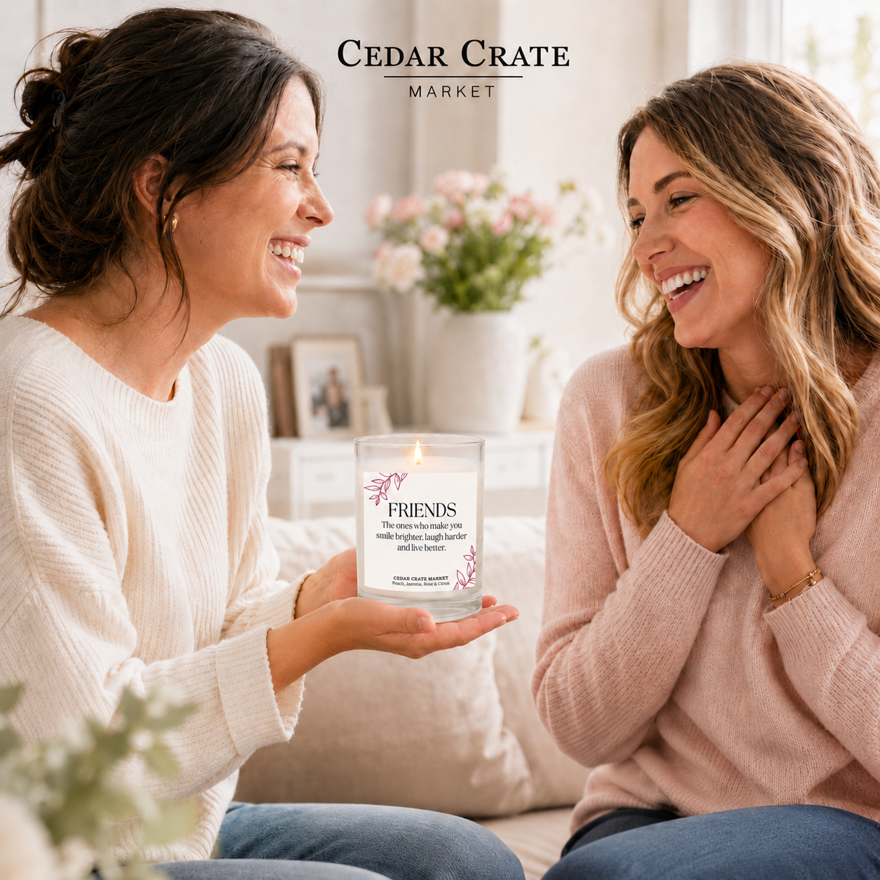 Best Friend Candle - Smile Brighter, Laugh Harder