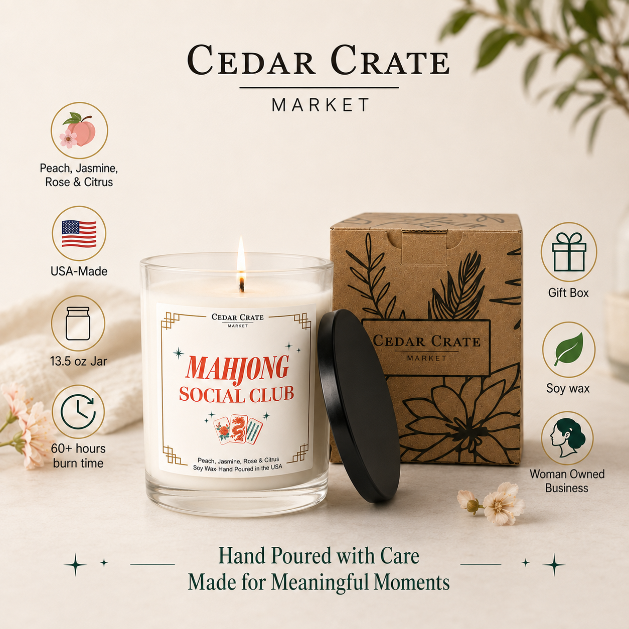 Mahjong Candle - Mahjong Social Club