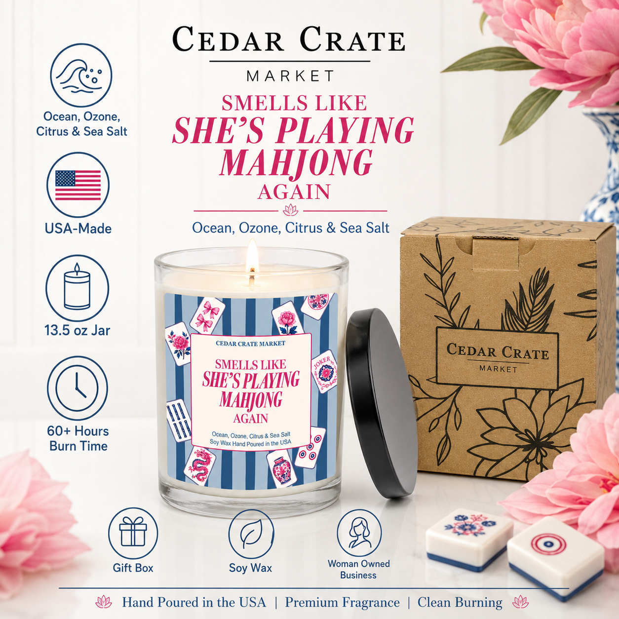 Mahjong Candle - Smells Like She's Playing Again