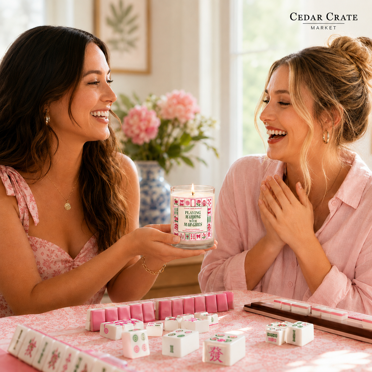Mahjong Candle - Playing Mahjong With Mah Girls