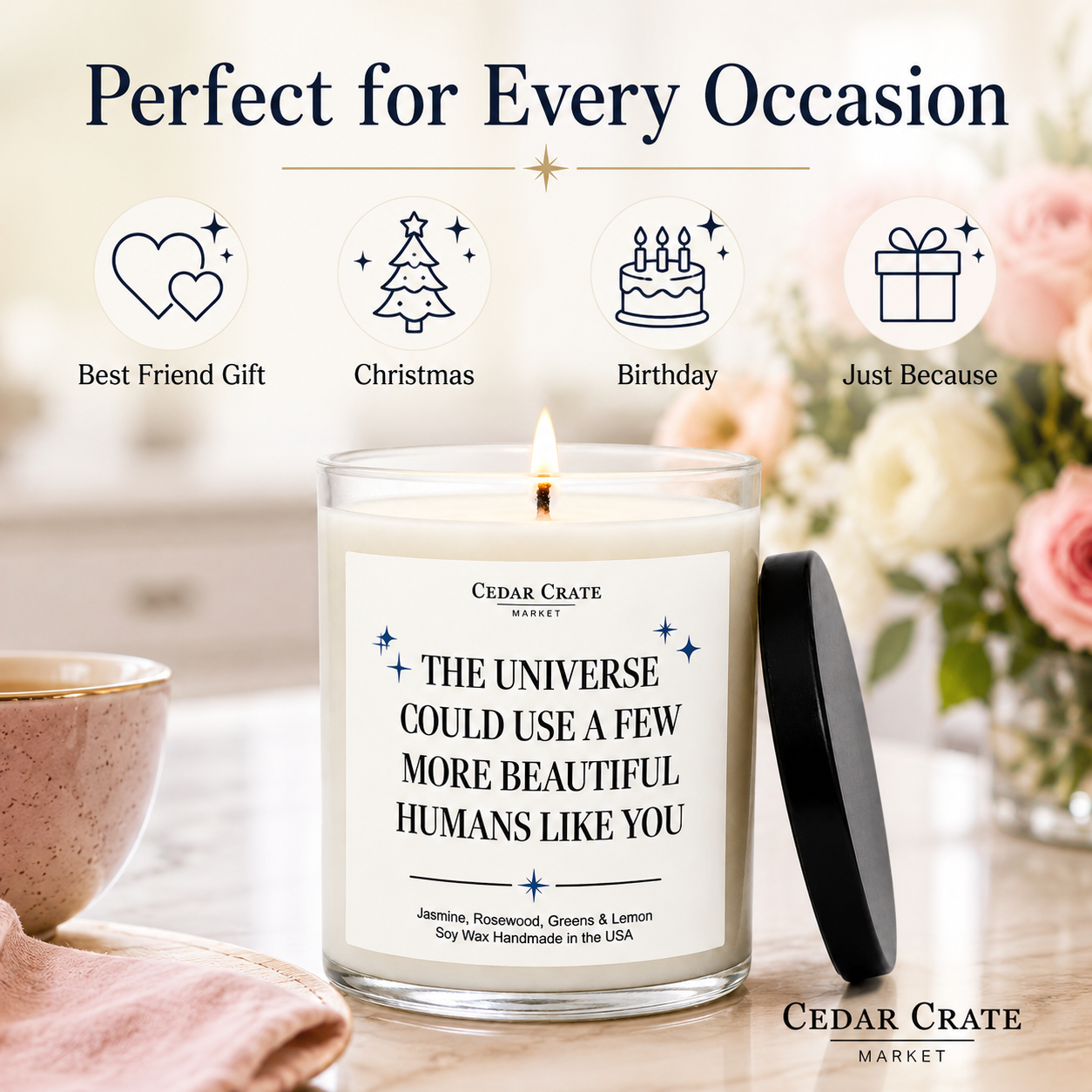 Thank You Candle - More Beautiful Humans Like You