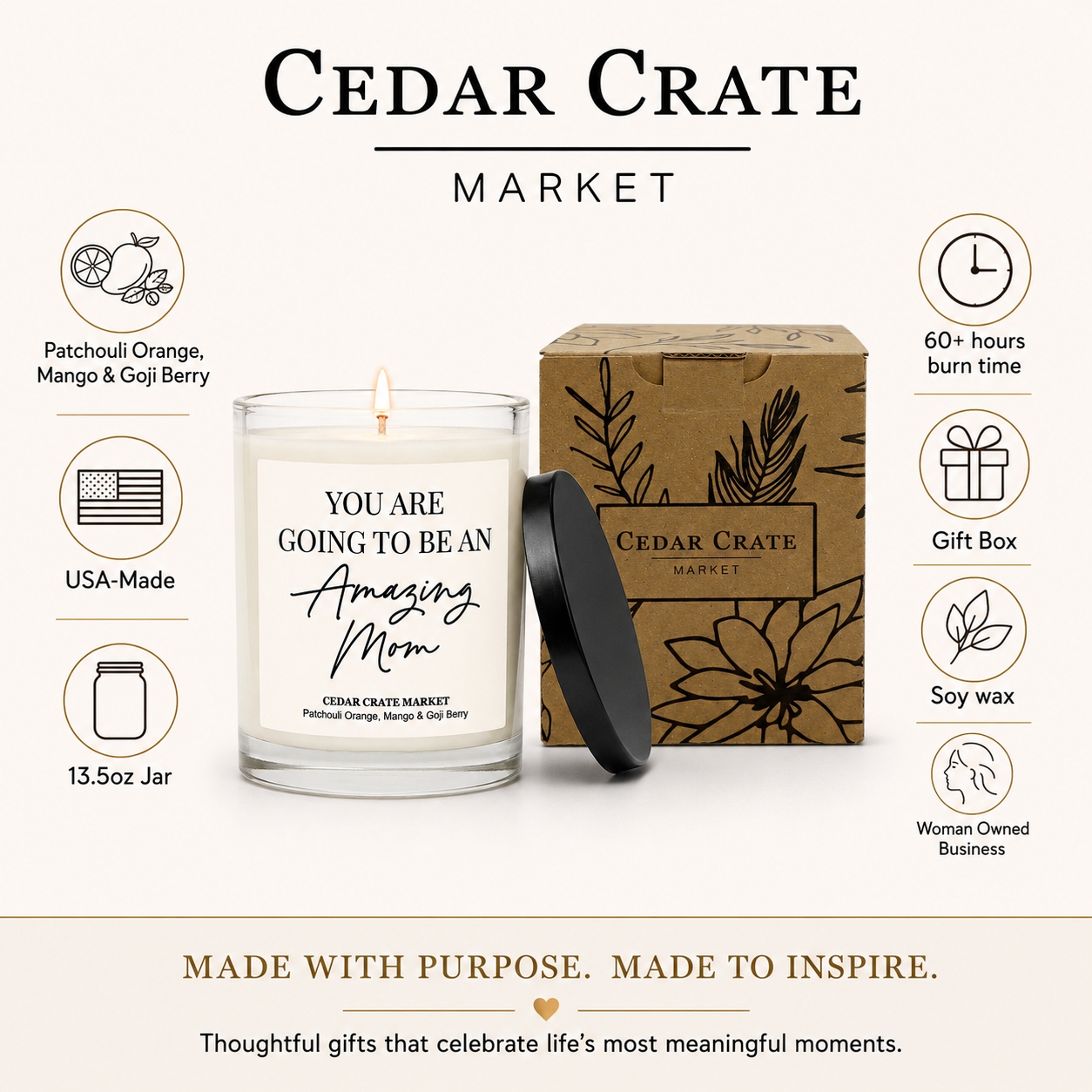 Mom To Be Candle - You're Going to Be Amazing