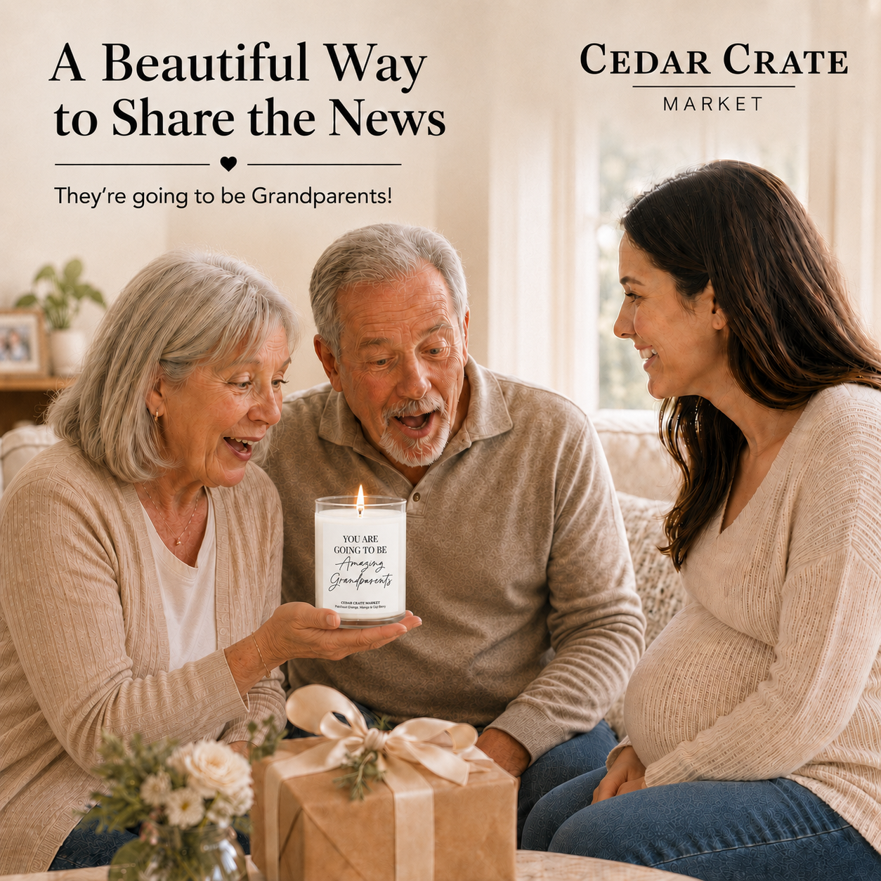 Grandparents Candle - You're Going to Be Amazing