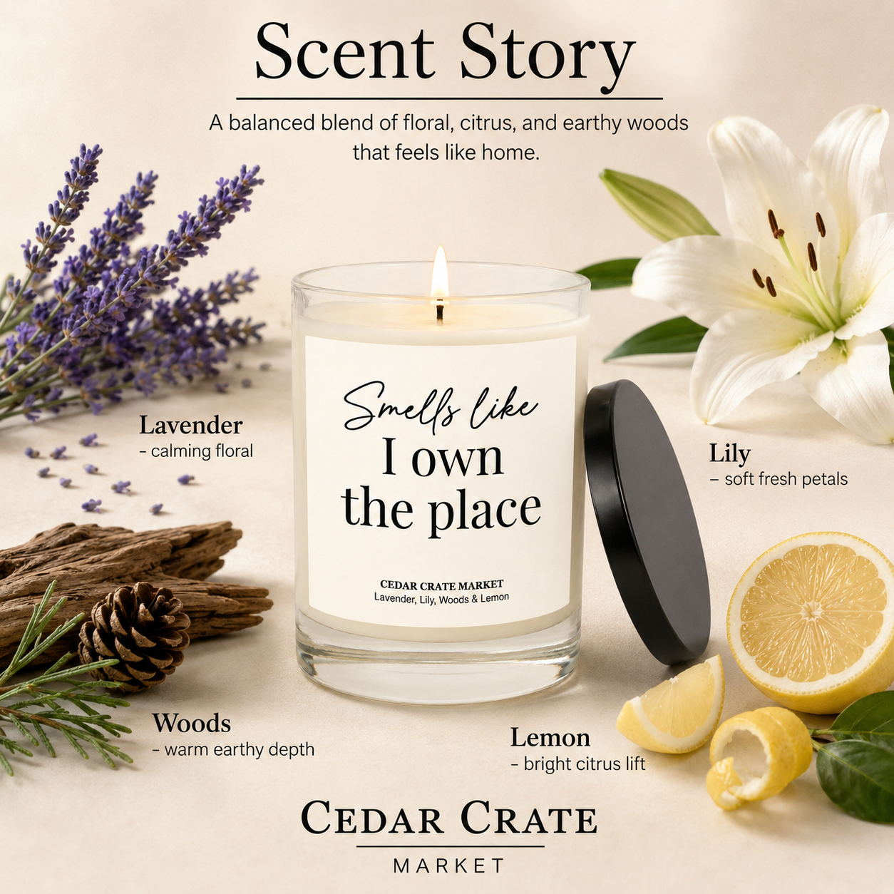Housewarming Candle - Smells Like I Own the Place