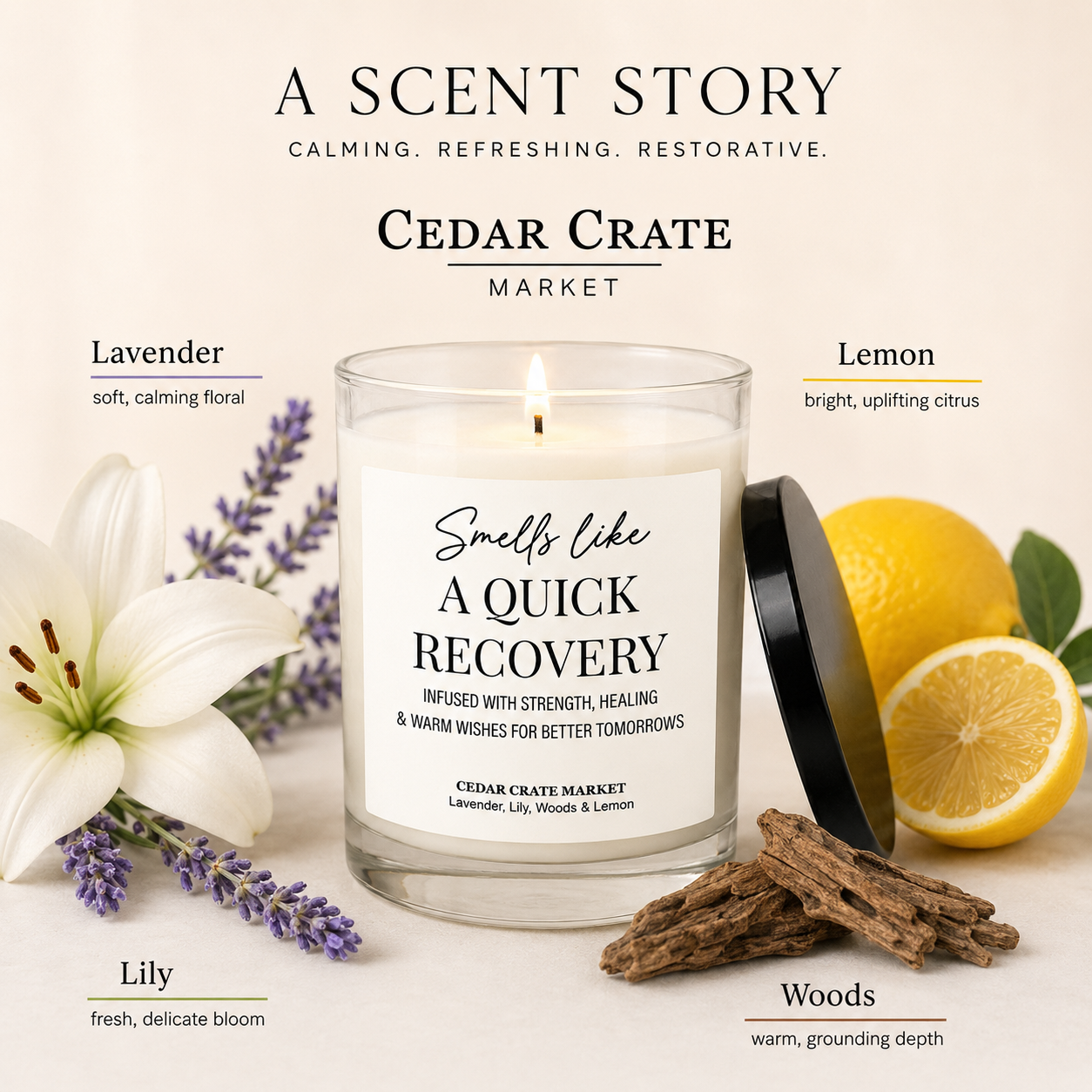 Get Well Candle - Smells Like a Quick Recovery