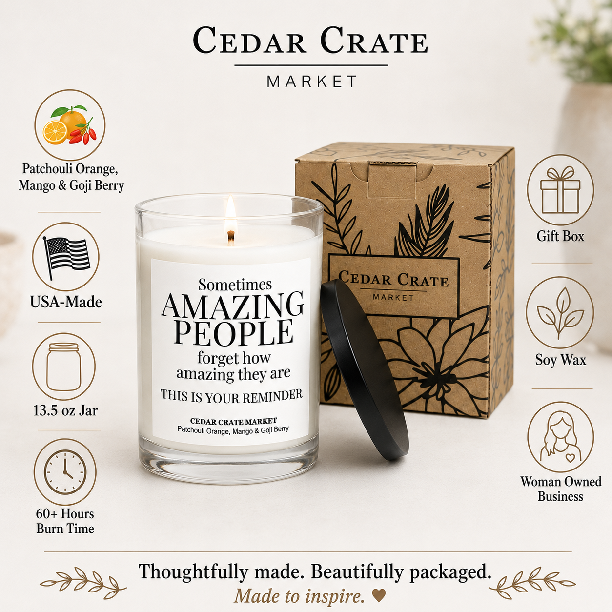 Encouragement Candle - You Are Amazing