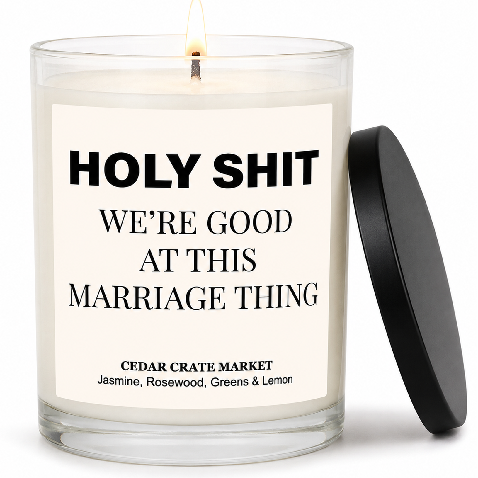 Anniversary Candle - We're Good at This Marriage