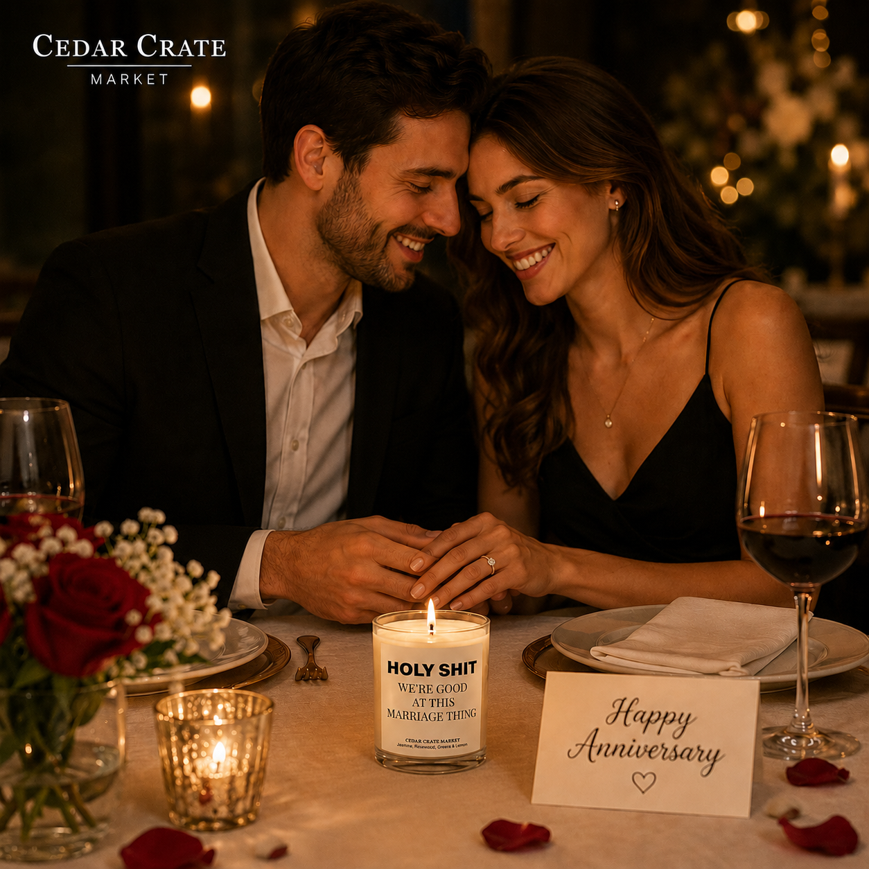 Anniversary Candle - We're Good at This Marriage