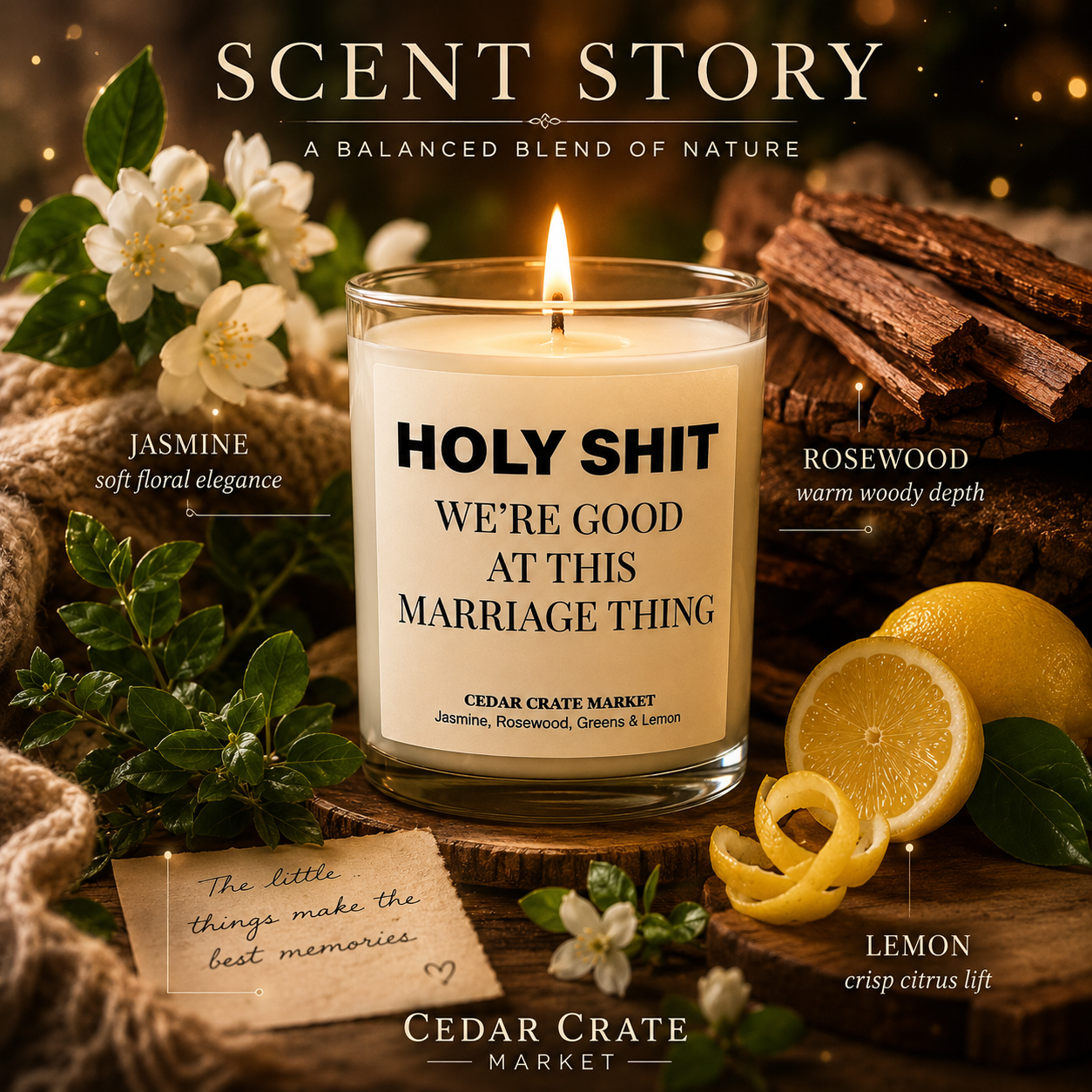 Anniversary Candle - We're Good at This Marriage