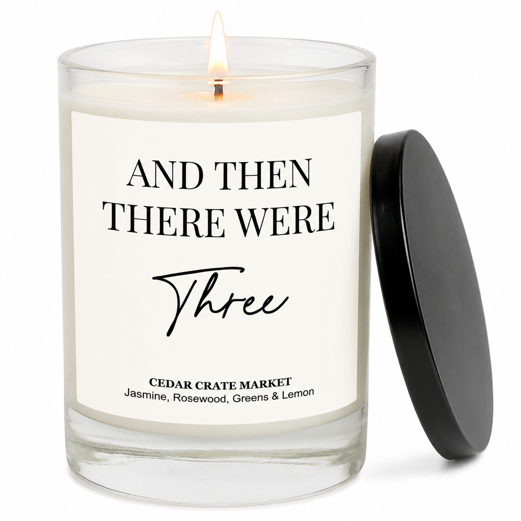 Mom To Be Candle - And Then There Were Three
