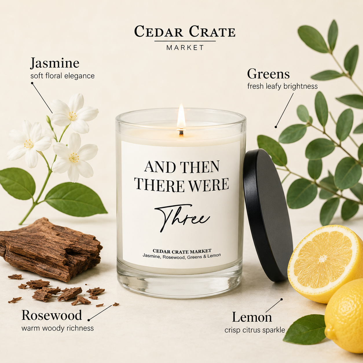 Mom To Be Candle - And Then There Were Three