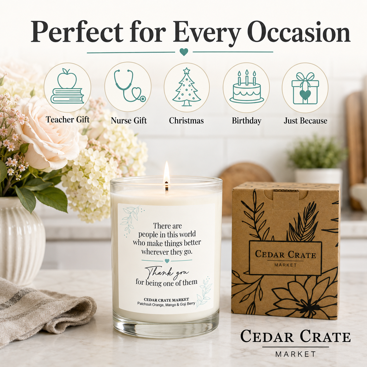 Thank You Candle - You Make Things Better