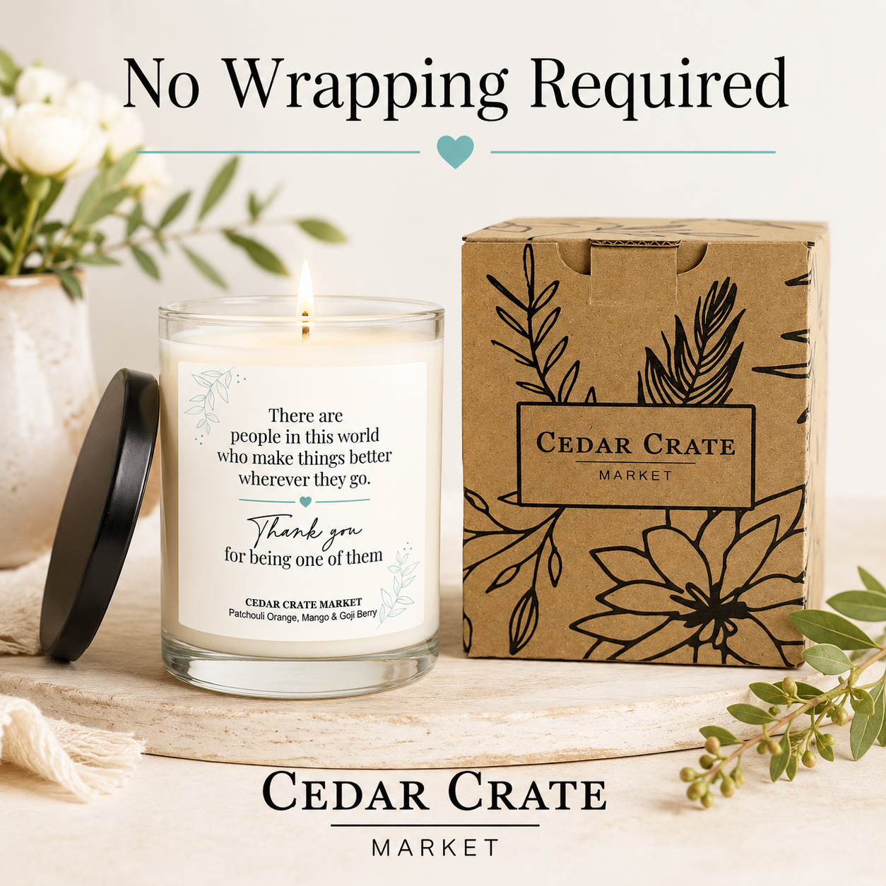 Thank You Candle - You Make Things Better