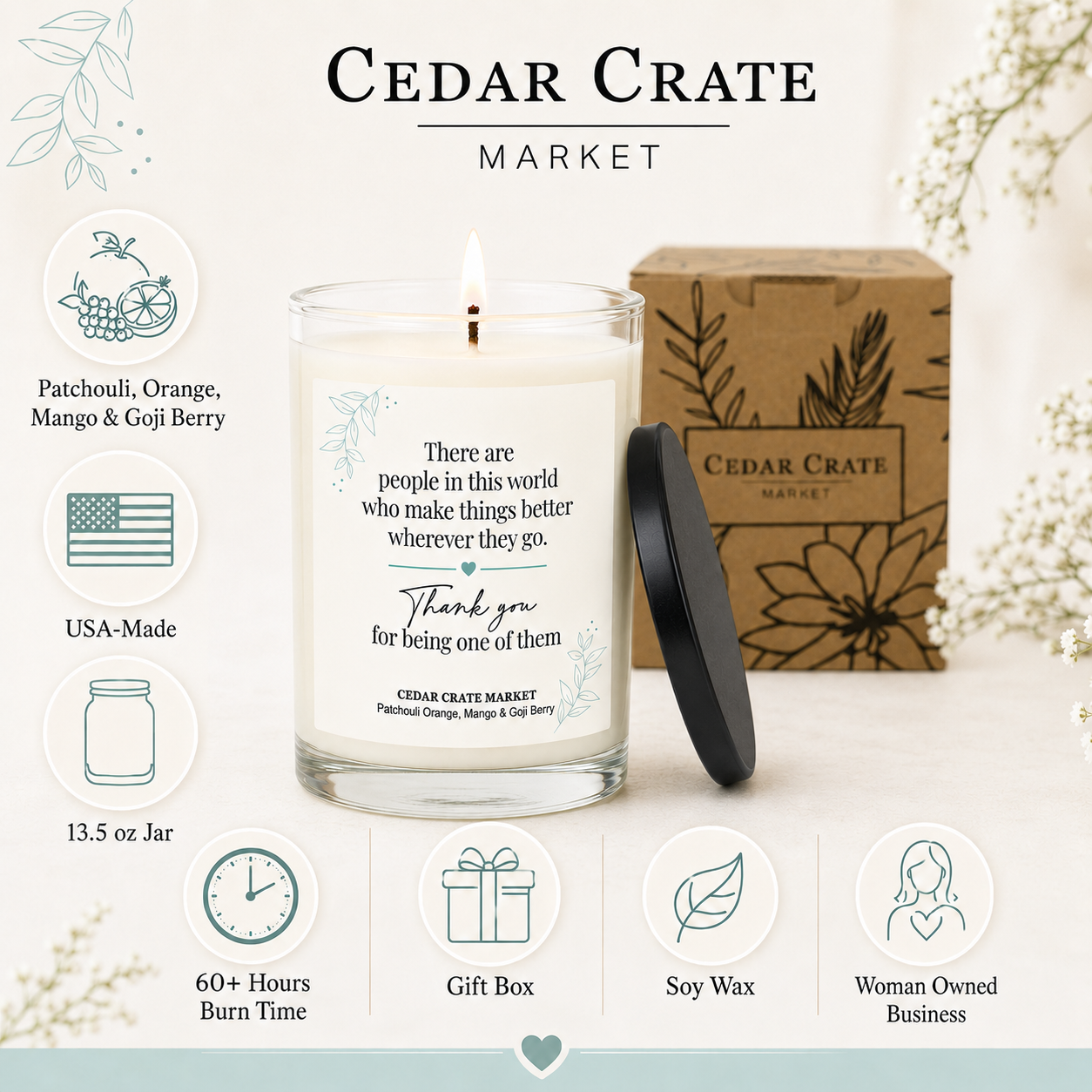 Thank You Candle - You Make Things Better