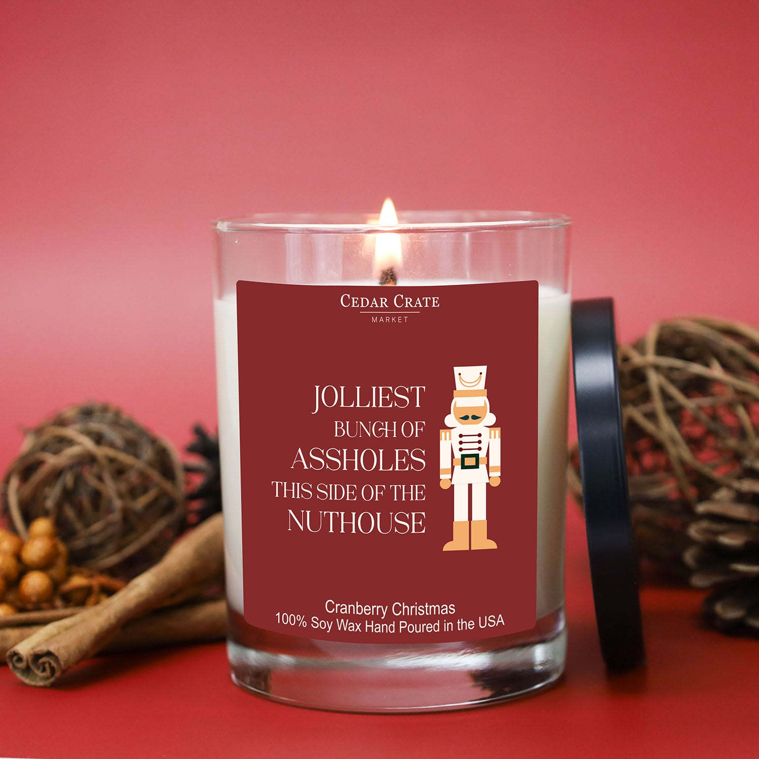 Jolliest Bunch Of Assholes This Side Of The Nuthouse Color Candle