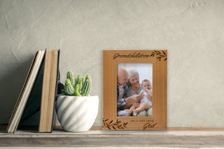 Grandchildren Are A Gift From God Wood Photo Frame
