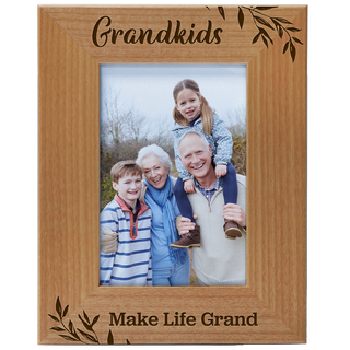 Grandkids Make Life Grand Wood Photo Frame