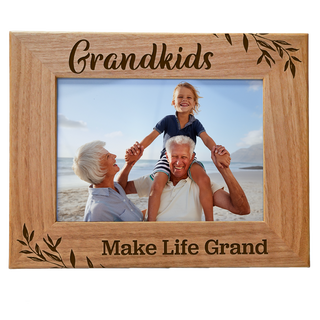 Grandkids Make Life Grand Wood Photo Frame