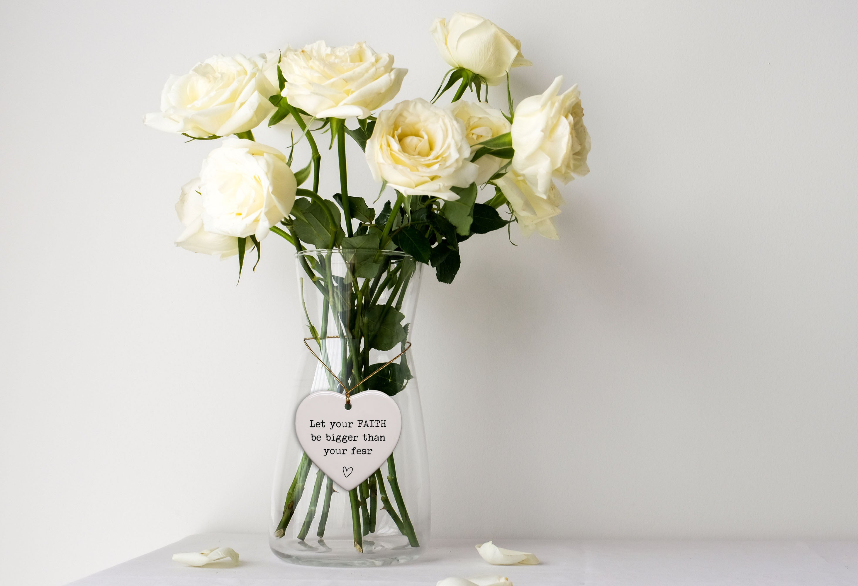 Let Your Faith Be Bigger Than Your Fear Keepsake Ornament