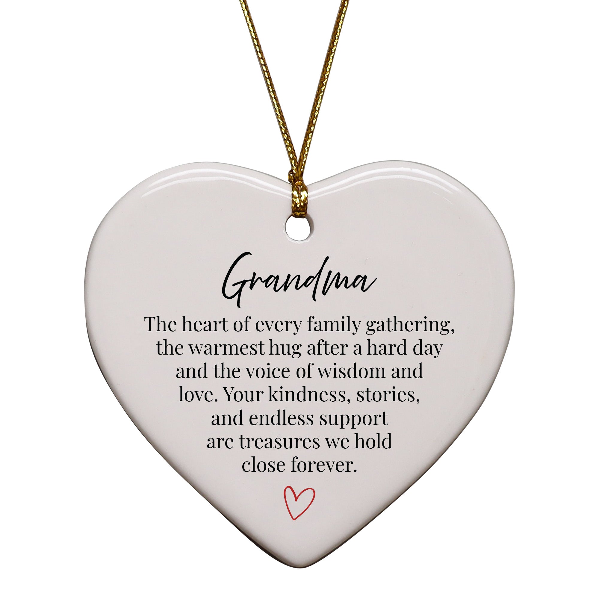 Grandma The Heart Of Every Family Gathering Keepsake Ornament