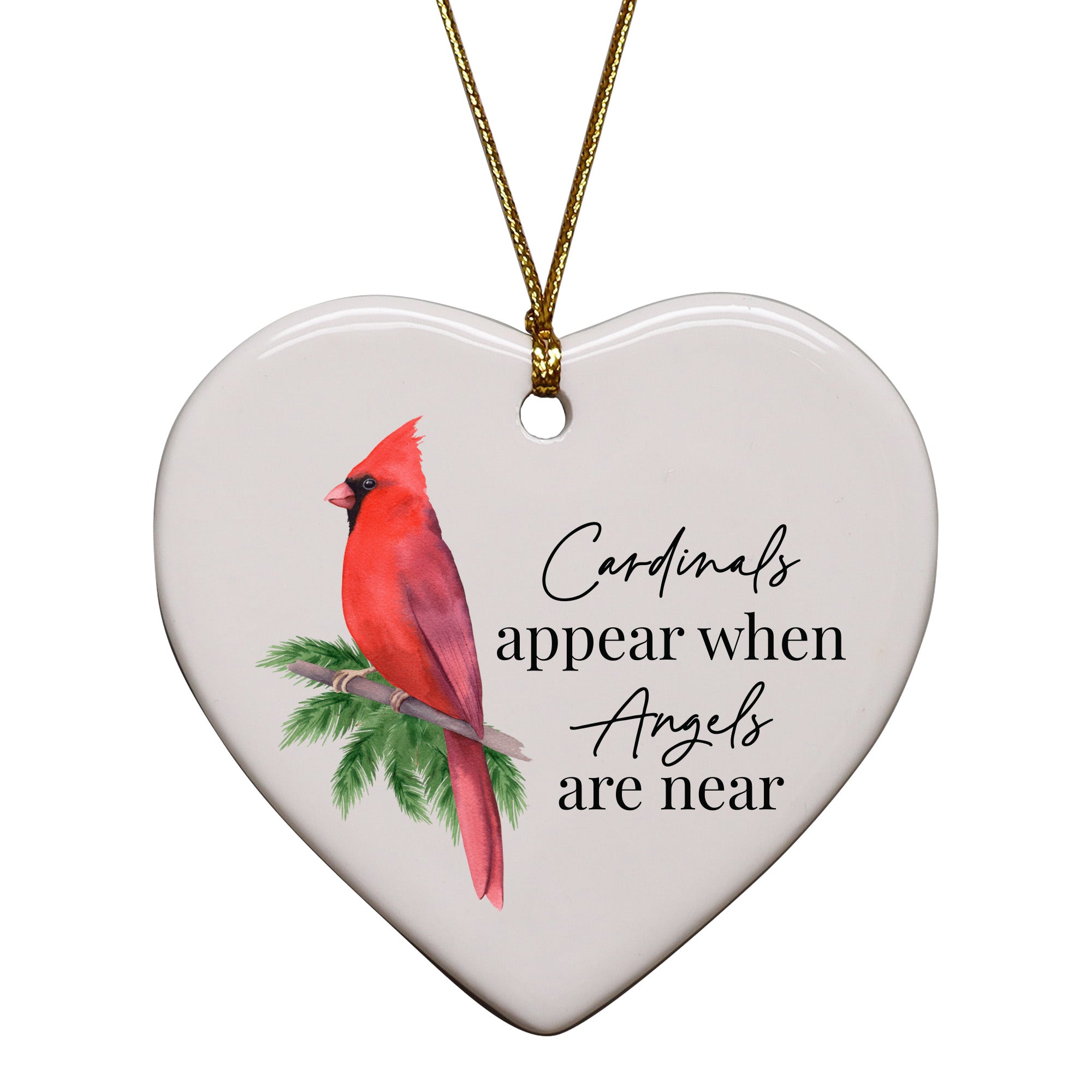 Cardinals Appear When Angels Are Near Keepsake Ornament