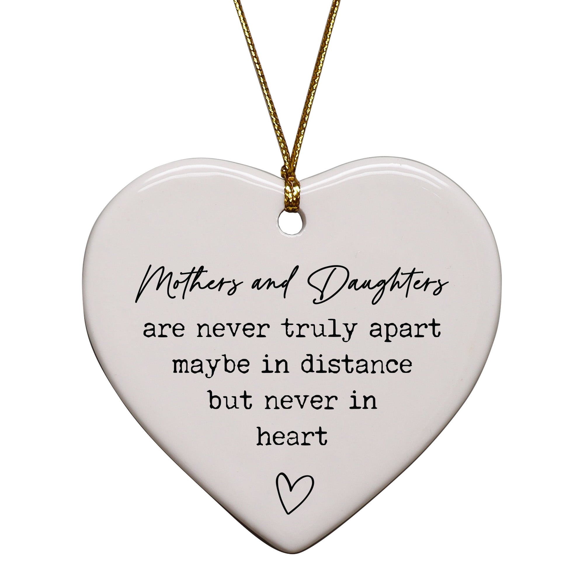 Mothers And Daughters Are Never Truly Apart Keepsake Ornament