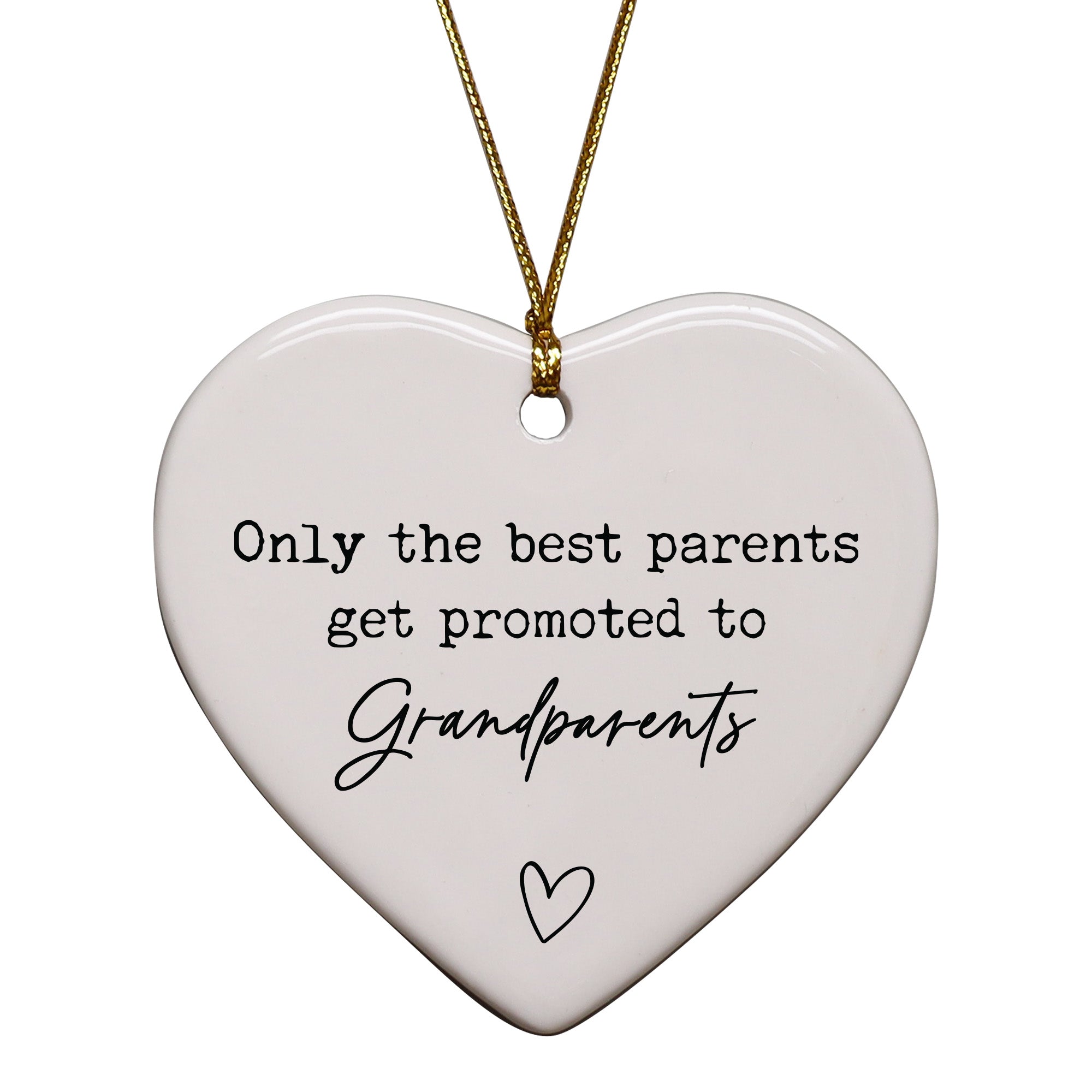 Only The Best Parents Get Promoted To Grandparents Keepsake Ornament